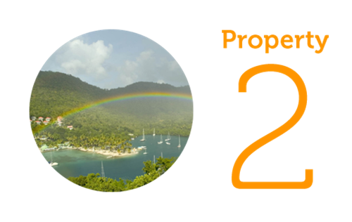 Property 2: Three storey villa in Marigot Bay