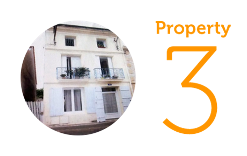 Property 3: Three-bedroom town house in Bergerac