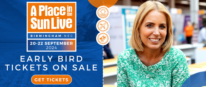 Early Bird tickets for A Place in the Sun Live Birmingham on sale now!