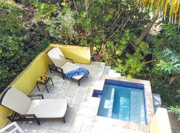 St-Lucia-Homes---CAP128---Allamanda---Livingroom-plunge-pool