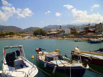 The coastal village of Milatos Beach