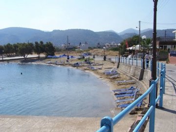 The coastal village of Milatos Beach