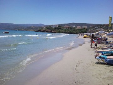 The nearby beach of Almiros