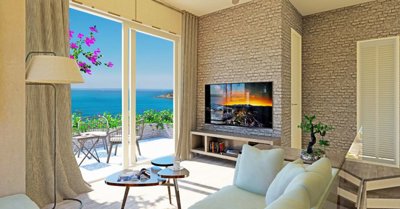 Sea Front Bodrum Villa - Adabuku - Sea views from within