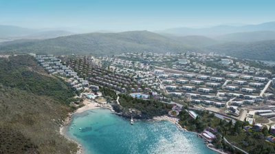 Sea Front Bodrum Villa - Adabuku - Sheltered bay