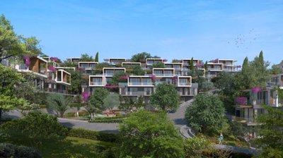 Sea Front Bodrum Villa - Adabuku - Tiered complex