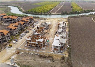 Modern Off-Plan Apartments in Belek- Aerial Image of Construction