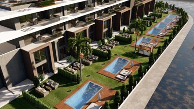 Stylish Off-Plan Antalya Apartments For Sale - Separate pools for some apartments