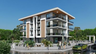 Stylish Properties In Antalya For Sale - A modern low-rise apartment block