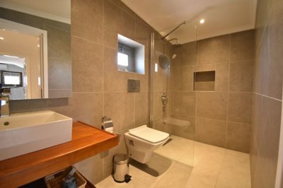 Uniquely Designed Fethiye Property For Sale – A bathroom fully equipped with sanitaryware units and all fittings installed