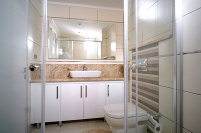 Furnished Sea View Apartment in Side - Family shower room