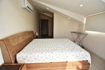 Ideally Located Fethiye Apartment For Sale - Large double bedroom with slanted ceiling