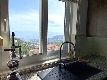A Hillside Apartment In Alanya For Sale - Stunning sea views from the kitchen window