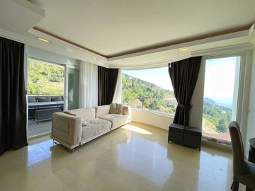 A Hillside Apartment In Alanya For Sale - Vast living space with beautiful sea views