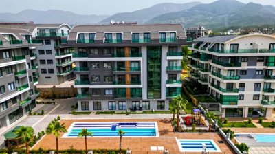 Newly Built Alanya Duplex Penthouse for Sale in Oba - A modern complex with on-site facilities