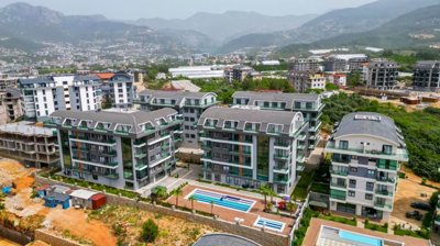 Newly Built Alanya Duplex Penthouse for Sale in Oba - Situated with surrounding nature views