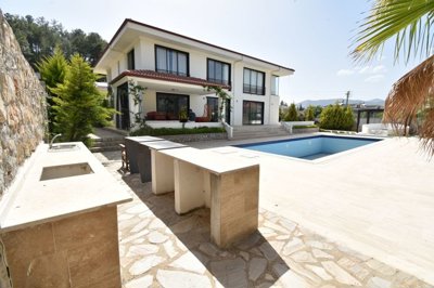 An Immaculate Detached Villa  For Sale with Pool In Fethiye - Sun terraces, private pool and outdoor entertainment area
