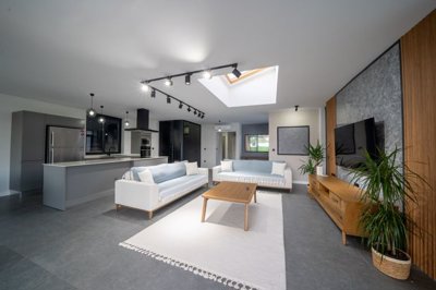 A Stylish Uzumlu Bungalow For Sale - Spacious, open-plan living area