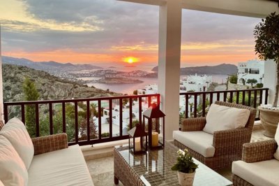 Meticulous Sea View Yalikavak Villa For Sale – Panoramic sea views from the property