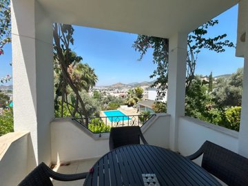 An Outstanding Bodrum Property For Sale - Stunning views from the kitchen balcony