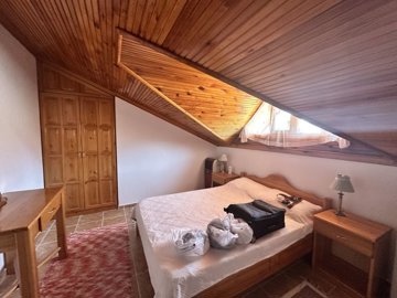 A Traditional Country House For Sale In Turkey - Traditional bedroom with gorgeous wooden ceilings