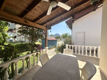 A Traditional Country House For Sale In Turkey - Large sun terrace with fan