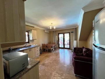 Beautiful Dalyan Ground-Floor Apartment For Sale Near The Town - View from entrance to the living space