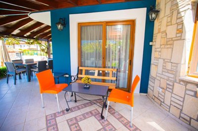 A Colorful Dalyan Villa For Sale With A Private Pool - A lovely sun terrace from the lounge