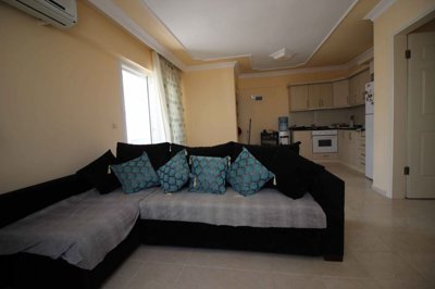 A Lovely Value For Money Didim Apartment For Sale – Open-plan living space