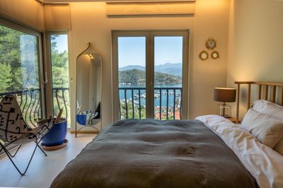 A Magnificent Sea View Fethiye Property For Sale - First double bedroom with amazing sea views
