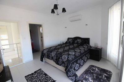 A Detached Triplex Sea View Villa in Akbuk For Sale - First double bedroom with ensuite