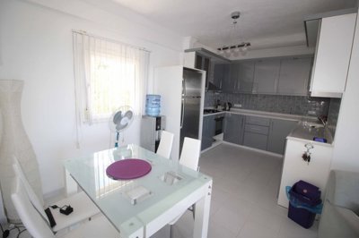 A Detached Triplex Sea View Villa in Akbuk For Sale - Dining area and kitchen