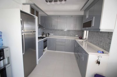 A Detached Triplex Sea View Villa in Akbuk For Sale - Stylish fully fitted kitchen