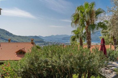 A picturesque Garden Duplex Apartment in Fethiye For Sale - Beautiful sea views