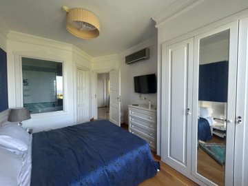 Divine Sea View Bodrum Garden Apartment In Gumusluk For Sale – Master bedroom with ensuite