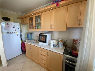 Great Location Didim Apartment For Sale – Kitchen with all white goods