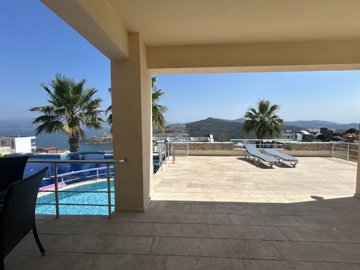 Exquisite  Villa For Sale With Sea Views Near Bodrum - Terrrace from the second bedroom