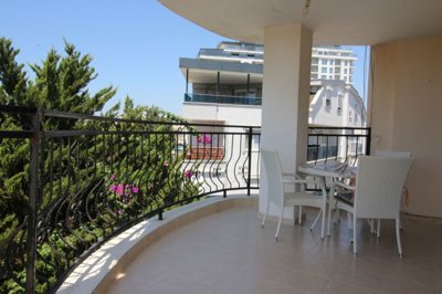 Prime Located, Two-Bedroom Property For Sale In Didim – Dining set on the balcony