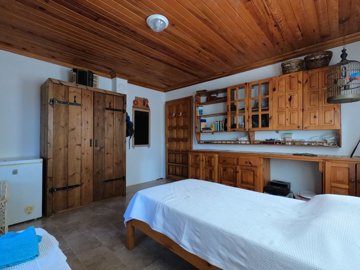 Nestled Within Nature, A Unique Bungalow With Workshop In Koycegiz, Dalyan For Sale - Furnished bedroom