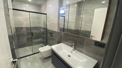 Impressive Sea View Villa In Alanya For Sale – Modern, luxurious bathroom