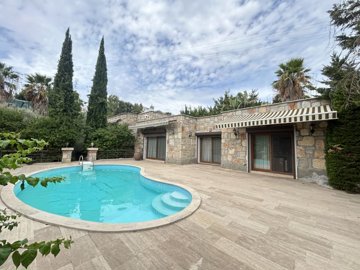 A Traditional Stone Villa And Guest House For Sale In Bodrum - Main view of the villa and private pool