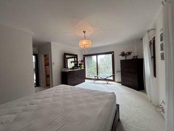 A Traditional Stone Villa And Guest House For Sale In Bodrum - Large master bedroom with garden views