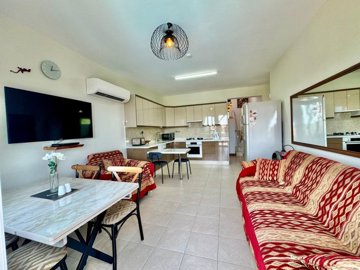 Ready-To-Move Apartment For Sale In Ovacik, Fethiye – A spacious open-plan living room