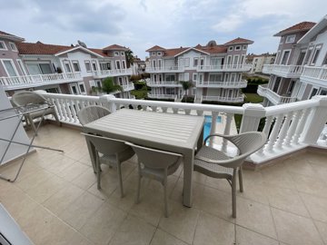 A Charming Two-Bed Apartment In Belek For Sale - A gorgeous balcony overlooking the gardens and pool