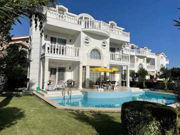 A Glamorous Villa With A Private Pool For Sale in Belek, Antalya - Main view of the villa and private pool