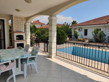 A Ready-To-Move Fethiye Bungalow For Sale - Huge covered sun terrace with plenty of space