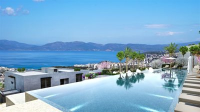 Desirable Sea View Kusadasi Apartments with On-Site Facilities for Sale - A stunning complex with full sea views