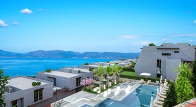 Desirable Sea View Kusadasi Apartments with On-Site Facilities for Sale - Full sea views from the complex