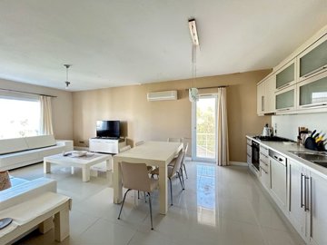 A Delightful Apartment In Bodrum For Sale - Spacious living room and kitchen