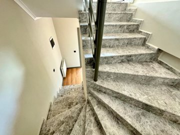 A Spacious Semi-Detached Triplex Villa For Sale In Fethiye - Marble staircase